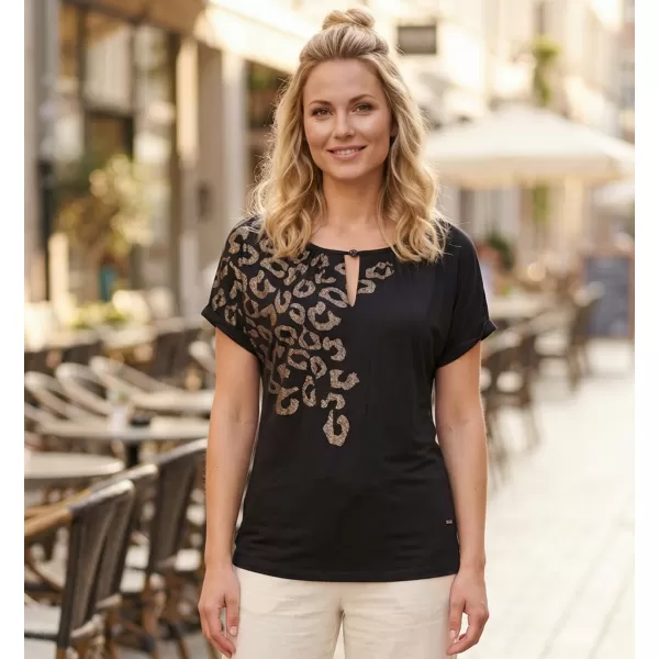  Damen-T-Shirt ALTISPORT DAFFY SCHWARZ 
