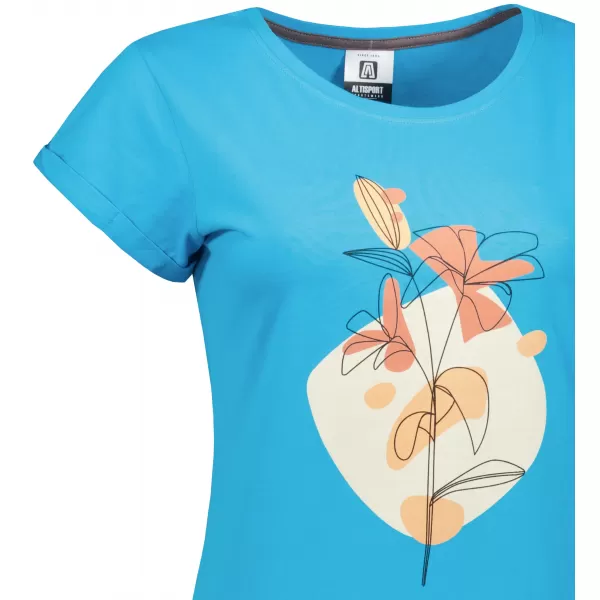  Frauen erweitert t -Shirt/Kleid ALTISPORT ALW187178 TÜRKIS 