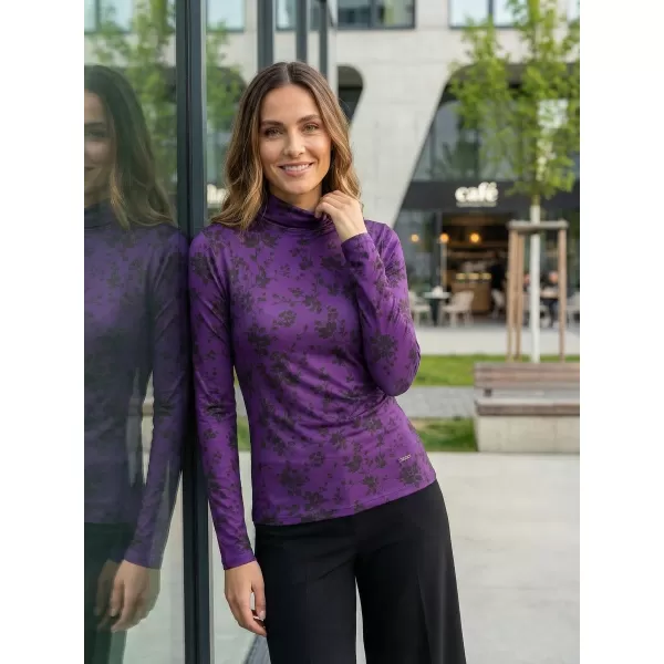  Rollkragenpullover für Damen ALTISPORT DAELIA LILA 