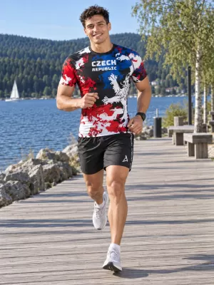 Herren Funktions-Kompressionsshirt mit kurzen Ärmeln Premium ALTISPORT VOJ/ALM036TR04 FLECKEN