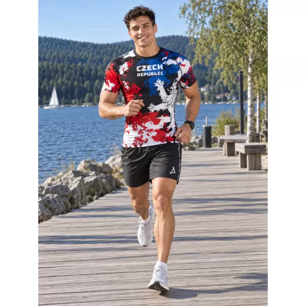  Herren Funktions-Kompressionsshirt mit kurzen Ärmeln Premium ALTISPORT VOJ/ALM036TR04 FLECKEN 