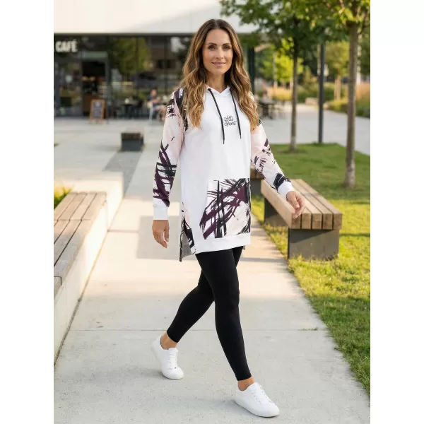  Funktionelles erweitertes Damen-Sweatshirt Premium ALTISPORT VOJ/ALW039MI03 WEIß 
