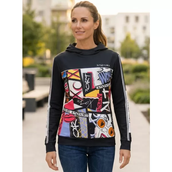  Hochwertiges Funktions-Sweatshirt für Damen ALTISPORT VOJ/ALW041MI01 SCHWARZ 