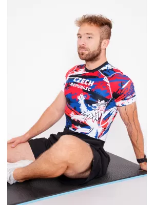 Herren Funktions-Kompressionsshirt mit kurzen Ärmeln Premium ALTISPORT VOJ/ALM036TR04 TSCHECHISCH