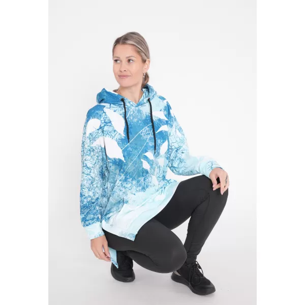  Funktionelles erweitertes Damen-Sweatshirt Premium ALTISPORT VOJ/ALW020MI03 BLAU 