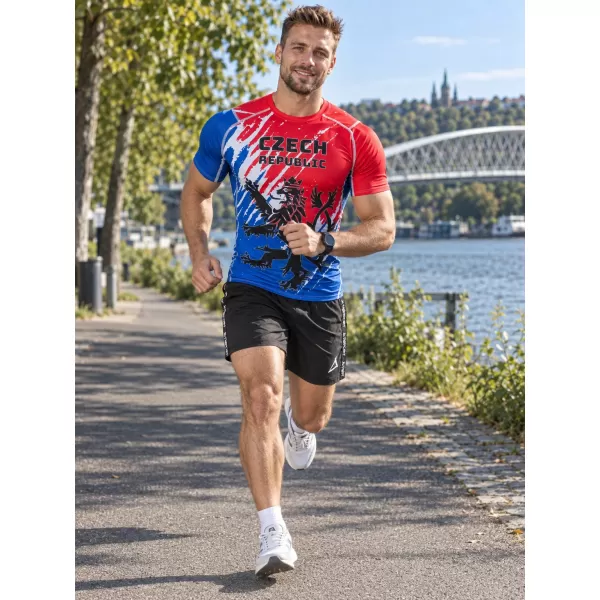  Herren Funktions-Kompressionsshirt mit kurzen Ärmeln Premium ALTISPORT VOJ/ALM036TR04 LÖWE 