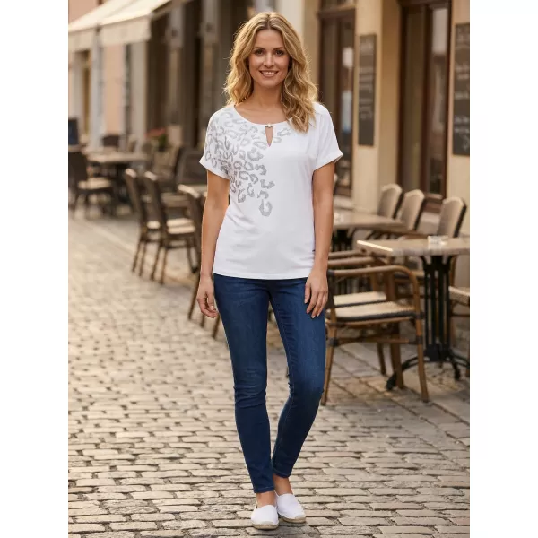  Damen-T-Shirt ALTISPORT DAFFY WEIß 
