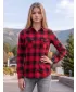 Hemd BRANDIT BD9336 ROT/SCHWARZ