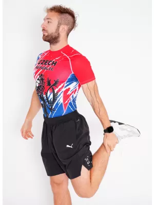 Herren Funktions-Kompressionsshirt mit kurzen Ärmeln Premium ALTISPORT VOJ/ALM036TR04 LÖWE