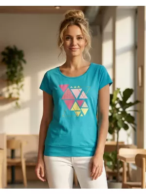 T -Shirt ALTISPORT ALW185120 DUNKLE TÜRKIS
