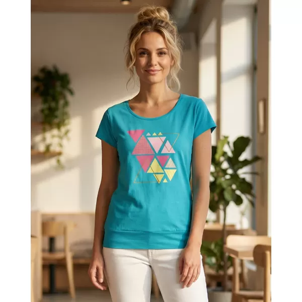  T -Shirt ALTISPORT ALW185120 DUNKLE TÜRKIS 