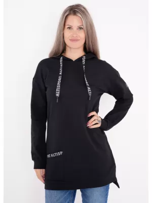 Damen-Sweatshirt ALTISPORT DAVINIA SCHWARZ