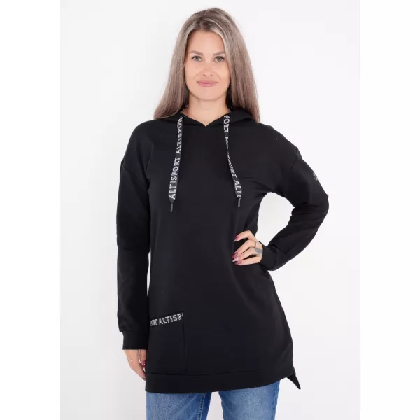  Damen-Sweatshirt ALTISPORT DAVINIA SCHWARZ 