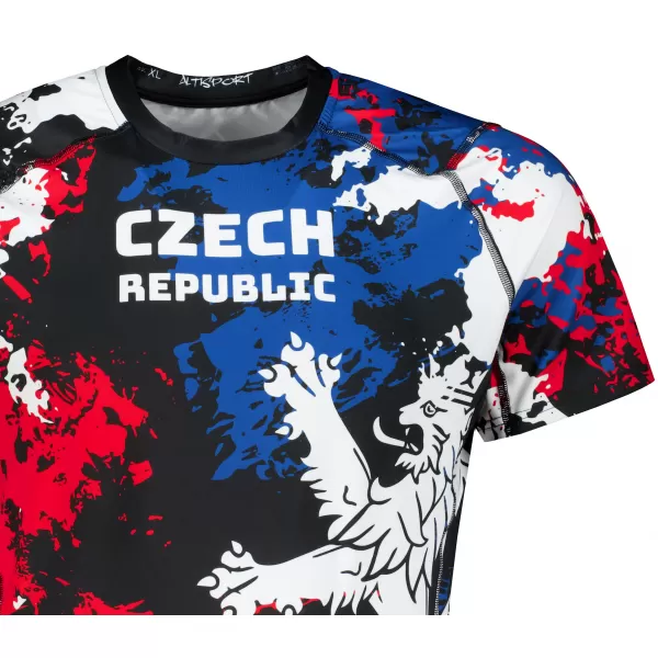  Herren Funktions-Kompressionsshirt mit kurzen Ärmeln Premium ALTISPORT VOJ/ALM036TR04 FLECKEN 