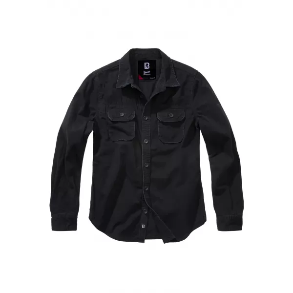  Hemd BRANDIT BD9618 SCHWARZ 