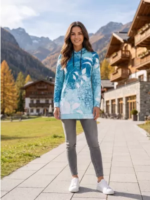 Funktionelles erweitertes Damen-Sweatshirt Premium ALTISPORT VOJ/ALW020MI03 BLAU