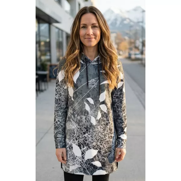  Funktionelles erweitertes Damen-Sweatshirt Premium ALTISPORT VOJ/ALW020MI03 SCHWARZ UND WEIß 