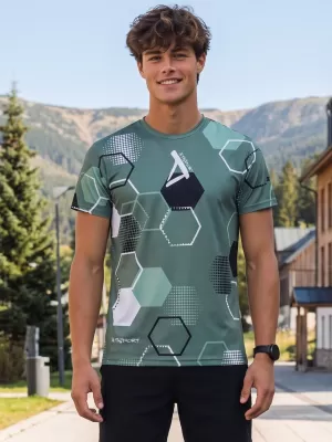 Funktionelles Premium-T-Shirt für Herren ALTISPORT VOJ/ALM037TR01 KHAKI/MILITÄR