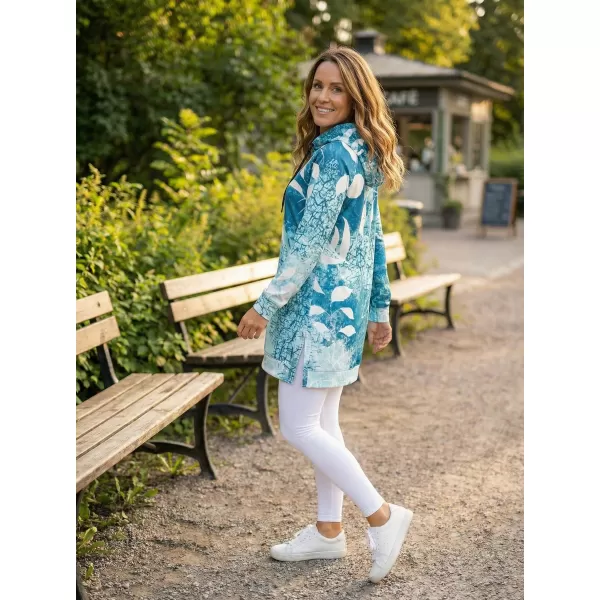  Funktionelles erweitertes Damen-Sweatshirt Premium ALTISPORT VOJ/ALW020MI03 BLAU 