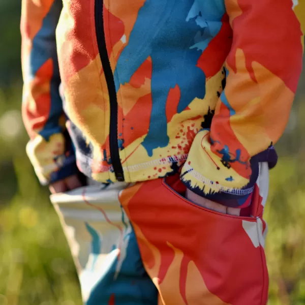  Fleece-Sweatshirt für Kinder WAMU MOUNTAIN BIKE GRÜN 
