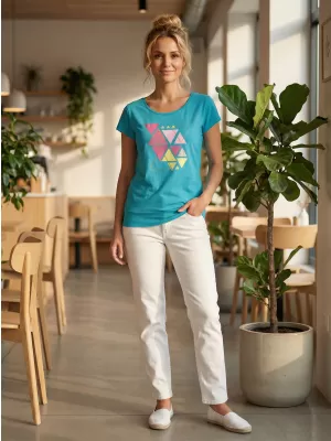 T -Shirt ALTISPORT ALW185120 DUNKLE TÜRKIS