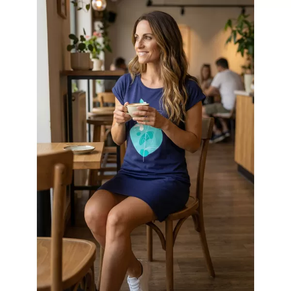  Frauen erweitert t -Shirt/Kleid ALTISPORT ALW187178 MITTERNACHT 
