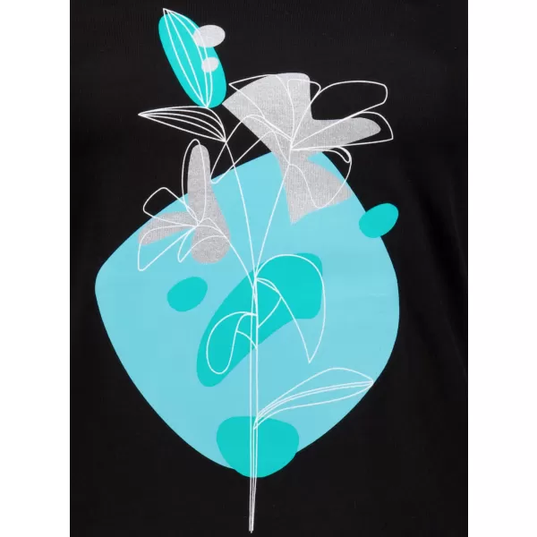  T -Shirt ALTISPORT ALW187122 SCHWARZ -BLUE 