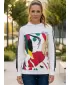 Funktionaler Sweatshirt -Prämie von Frauen ALTISPORT VOJ/ALW042MI01 WEIß