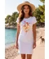 Frauen erweitert t -Shirt/Kleid ALTISPORT ALW187178 WEIß