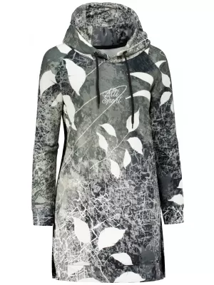 Funktionelles erweitertes Damen-Sweatshirt Premium ALTISPORT VOJ/ALW020MI03 SCHWARZ UND WEIß