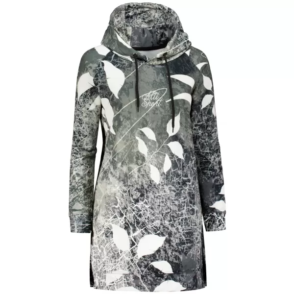  Funktionelles erweitertes Damen-Sweatshirt Premium ALTISPORT VOJ/ALW020MI03 SCHWARZ UND WEIß 