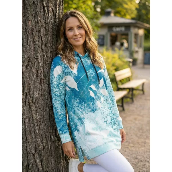  Funktionelles erweitertes Damen-Sweatshirt Premium ALTISPORT VOJ/ALW020MI03 BLAU 