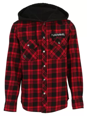 Herren -Sweatshirt BRANDIT IRON MAIDEN BD61048 DUNKELROT/SCHWARZ