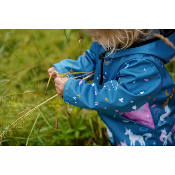  Baby Softshell Jacke WAMU JEDNOROŽCI BLAU 