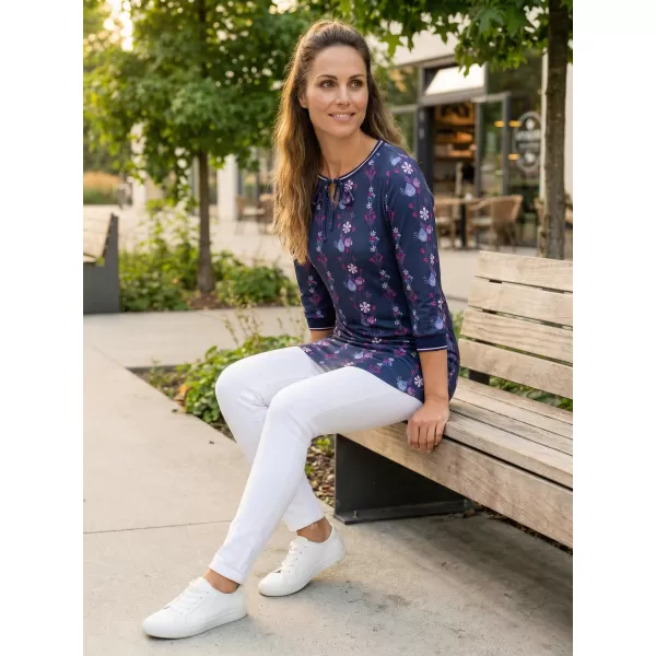  Damen-T-Shirt KIXMI TRISHA DUNKELBLAU 