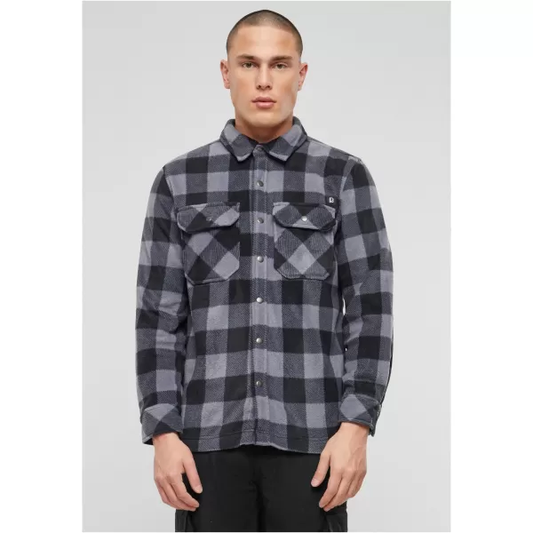  Hemd BRANDIT BD9720 SCHWARZ/GRAU 