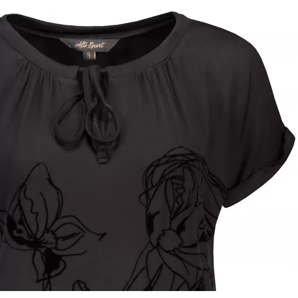  Damen-T-Shirt ALTISPORT DEBBI SCHWARZ 