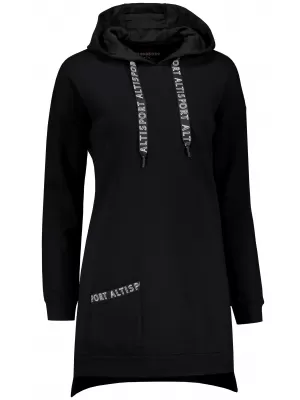 Damen-Sweatshirt ALTISPORT DAVINIA SCHWARZ
