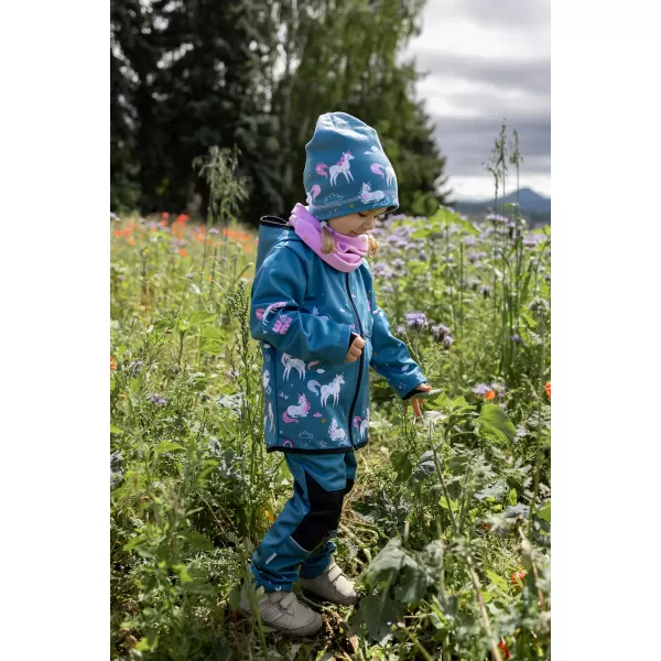  Baby Softshell Jacke WAMU JEDNOROŽCI BLAU 