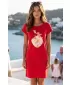Frauen erweitert t -Shirt/Kleid ALTISPORT ALW187178 ROT
