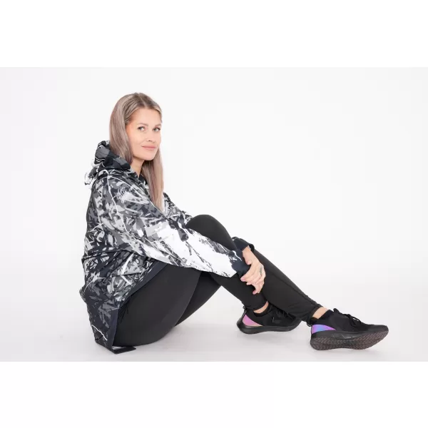  Funktionelles erweitertes Damen-Sweatshirt Premium ALTISPORT VOJ/ALW018MI03 SCHWARZ UND WEIß 