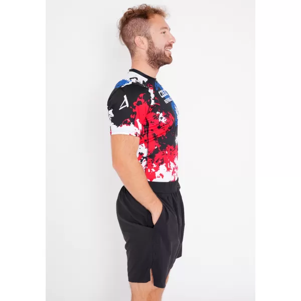  Herren Funktions-Kompressionsshirt mit kurzen Ärmeln Premium ALTISPORT VOJ/ALM036TR04 FLECKEN 
