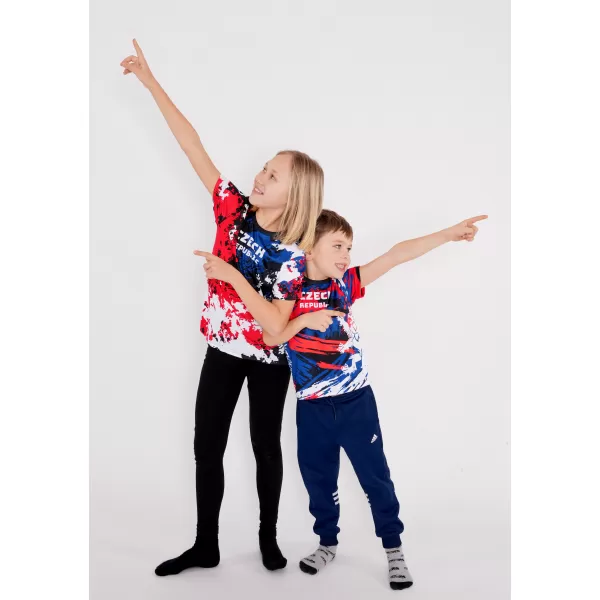  Funktionaler t -Shirt -Prämie von Kindern ALTISPORT VOJ/ALK036TR01 ROT/SCHWARZ 