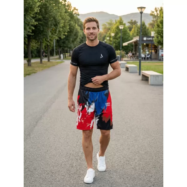  Herren Premium Funktionsshorts ohne Taschen ALTISPORT VOJ/ALM036KRA02 STREIFEN 