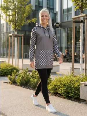 Funktionelles erweitertes Damen-Sweatshirt Premium ALTISPORT VOJ/ALW048MI03 GRAU