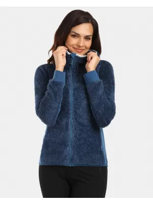 Fleece-Hoodie für Damen KILPI NORKA-W WL0204KI DUNKELBLAU