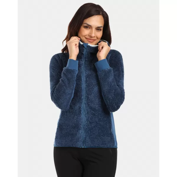 Fleece-Hoodie für Damen KILPI NORKA-W WL0204KI DUNKELBLAU 