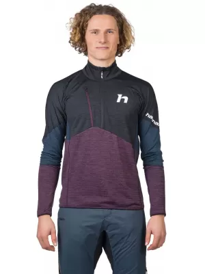 Herren-Sweatshirt HANNAH NIRO HZ ANTHRAZIT/PFLAUMENLILA MEL