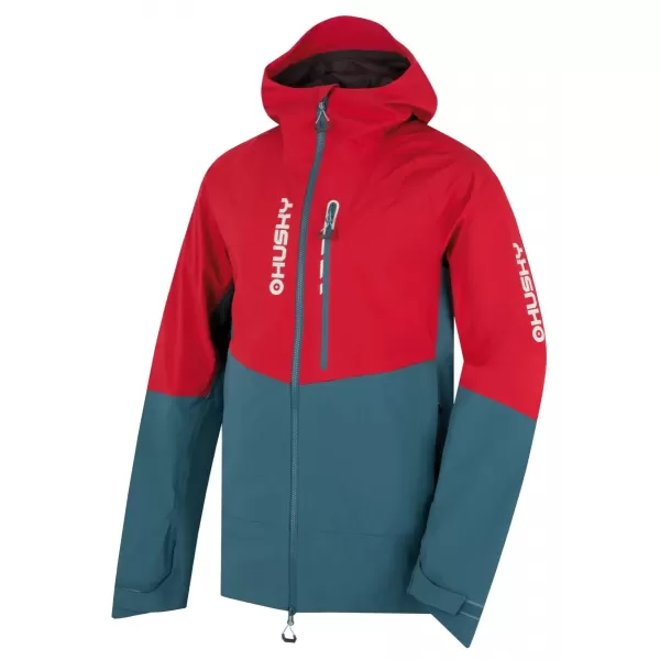  Hardshell -Jacke für Männer HUSKY NICCO M ROT/TÜRKIS 