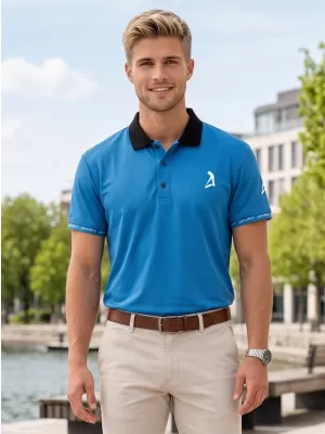 Herren-Funktions-T-Shirt mit Premium-Kragen ALTISPORT VOJ/ALM000TR05 KEROSIN
